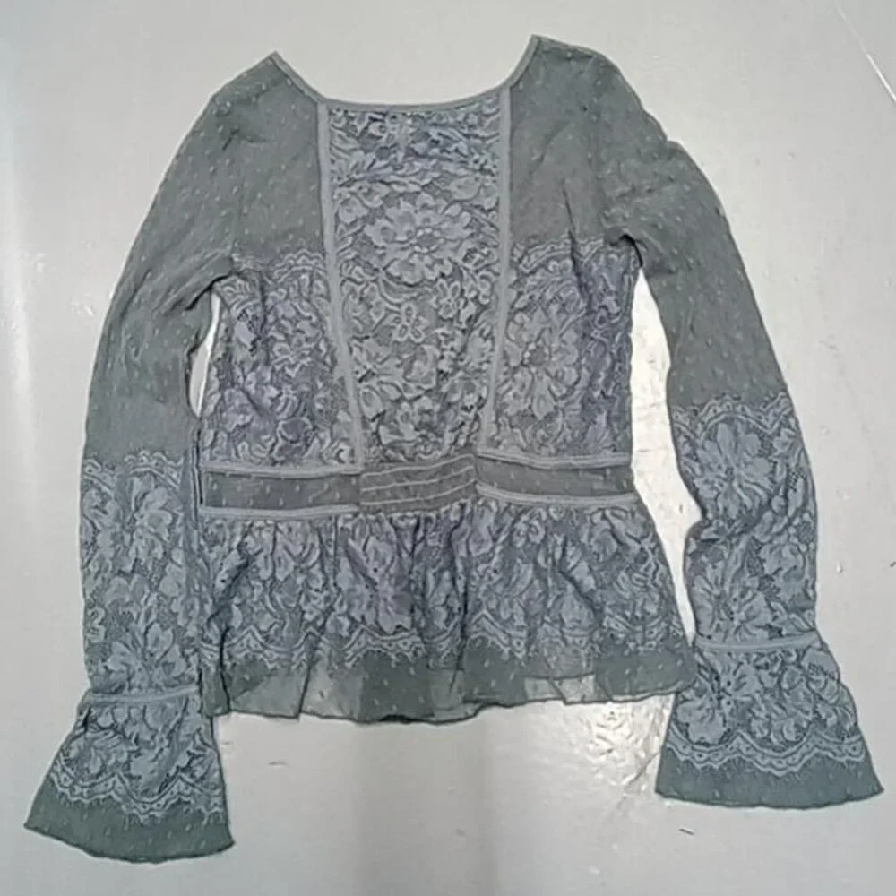 Free People Penelope Womens Peplum Top Fits Sz S